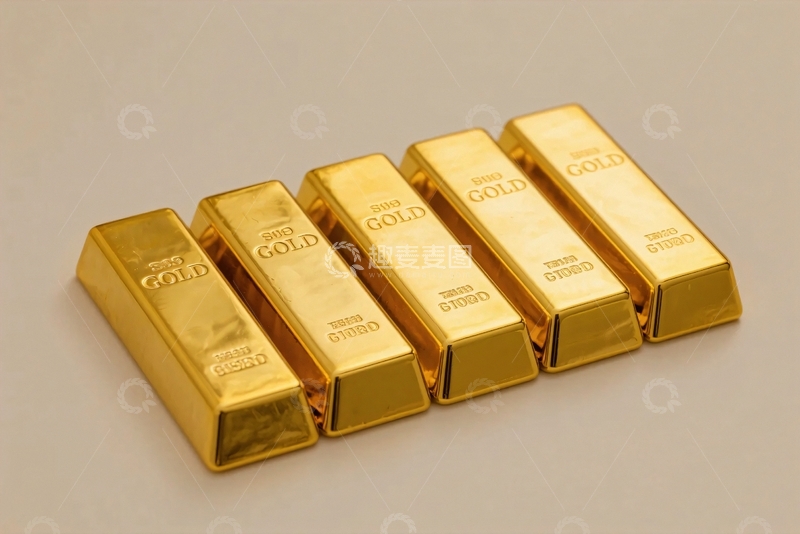 高清大图下载【趣麦麦图】黄金金条金融财富走势图4