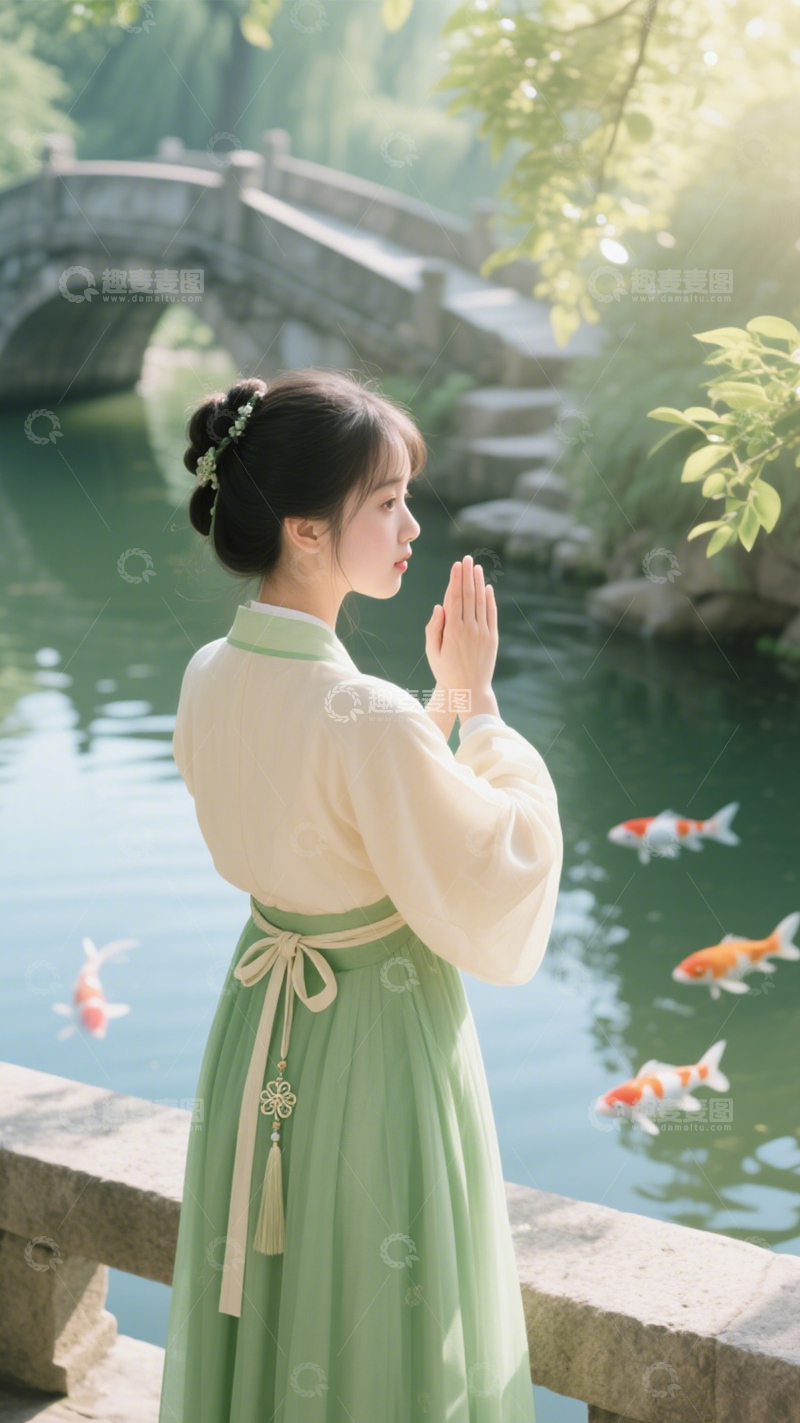 高清大图下载【趣麦麦图】古典汉服祈福之美3