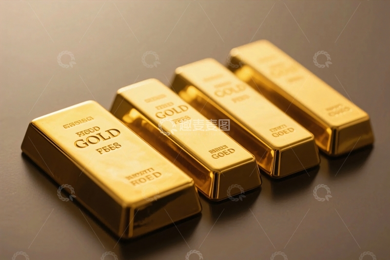 高清大图下载【趣麦麦图】黄金金条金融财富走势图8