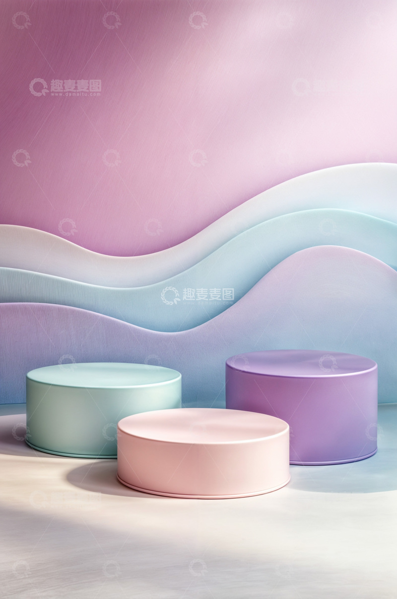 高清大图下载【趣麦麦图】电商产品化妆品展示台AI海报背景12