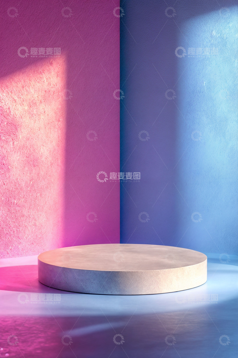 高清大图下载【趣麦麦图】电商产品化妆品展示台AI海报背景57