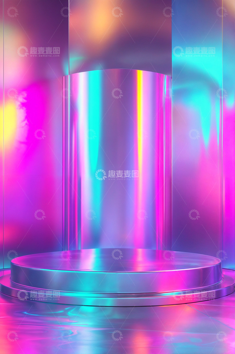 高清大图下载【趣麦麦图】电商产品化妆品展示台AI海报背景76