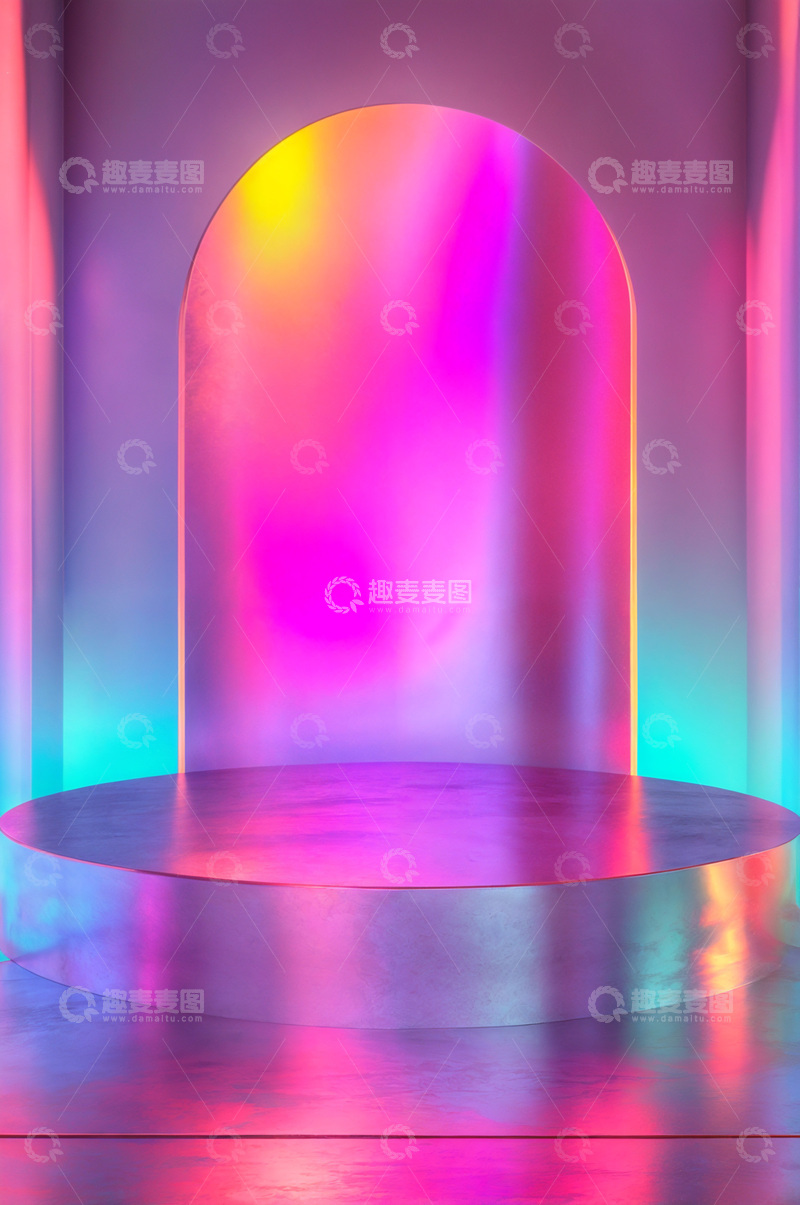 高清大图下载【趣麦麦图】电商产品化妆品展示台AI海报背景80