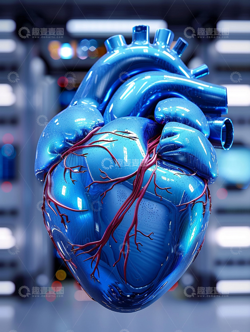 高清大图下载【趣麦麦图】机器人心脏未来派代表13