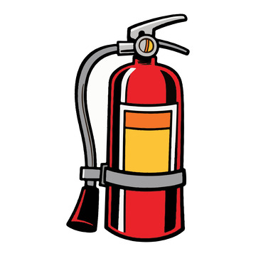 红色消防灭火器