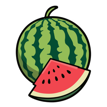 绿色的大西瓜