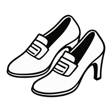 黑白线皮鞋线稿2
