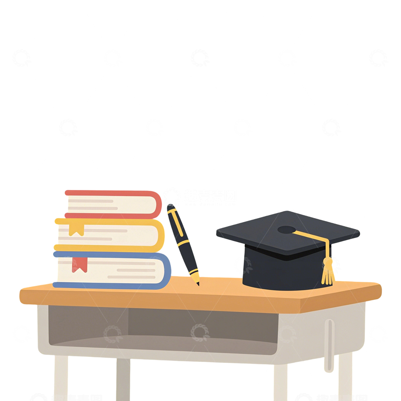 源文件下载【趣麦麦图】毕业季素材元素