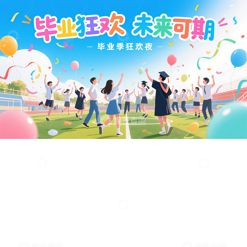 源文件下载【趣麦麦图】毕业季背景图7