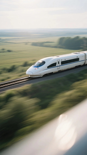 原野上飞驰的高铁列出