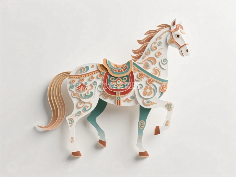 高清大图下载【趣麦麦图】中国风国潮骏马1