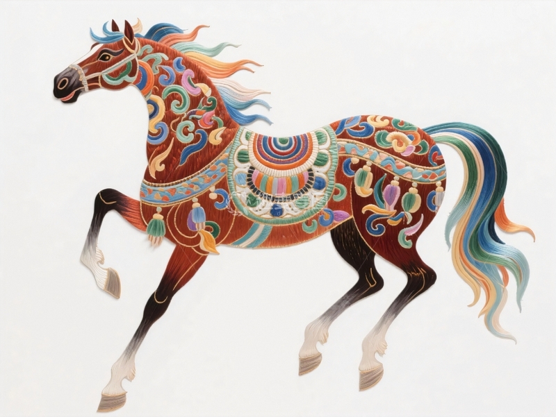 高清大图下载【趣麦麦图】中国风国潮骏马