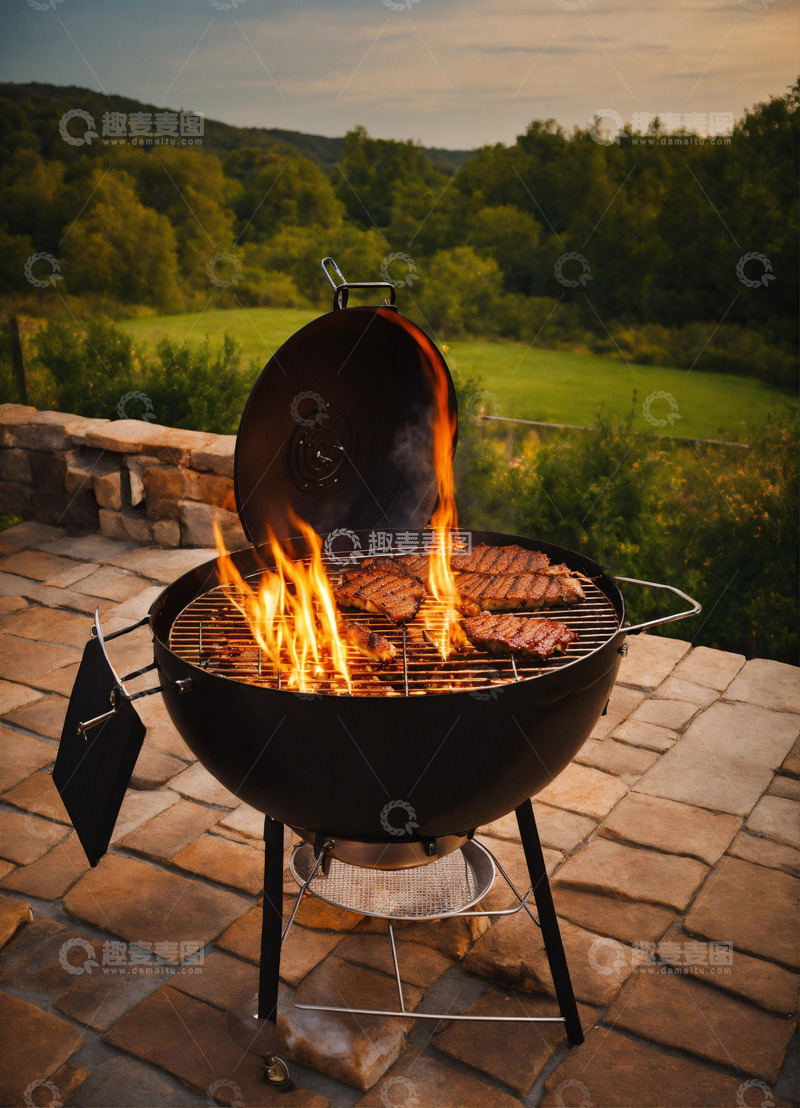 高清大图下载【趣麦麦图】烧烤AI插画高清海报图片素材3