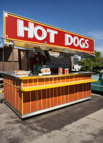 热狗AI插画高清海报图片素材2