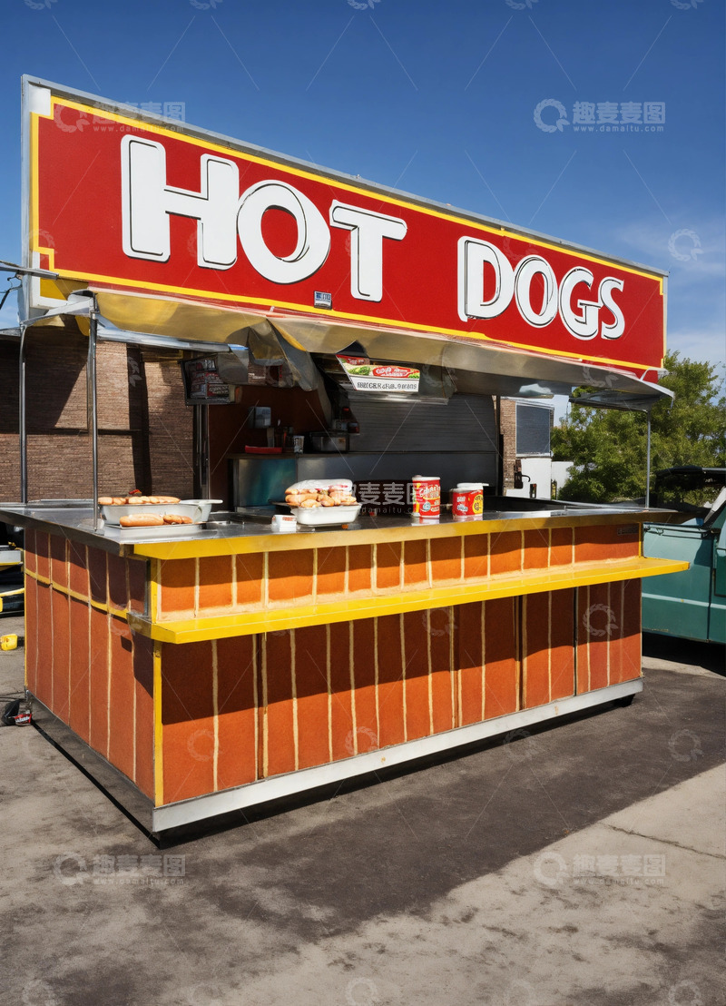 高清大图下载【趣麦麦图】热狗AI插画高清海报图片素材2