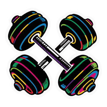 一组重磅哑铃杠铃