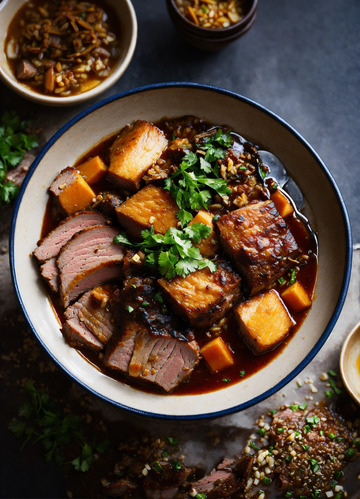 红烧肉色香味俱全上等五花肉AI插画3