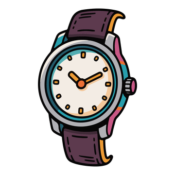机械手表钟表卡通