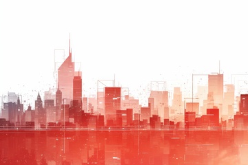 手绘水彩简约边框背景