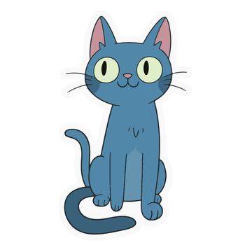 滑稽可爱小蓝猫