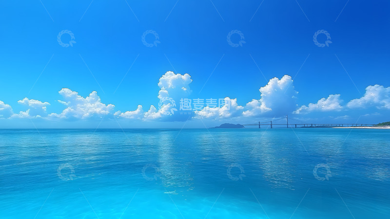 高清大图下载【趣麦麦图】夏天的蓝色大海2