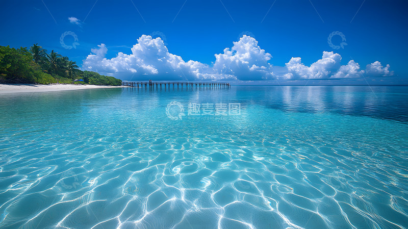 高清大图下载【趣麦麦图】夏天的蓝色大海4
