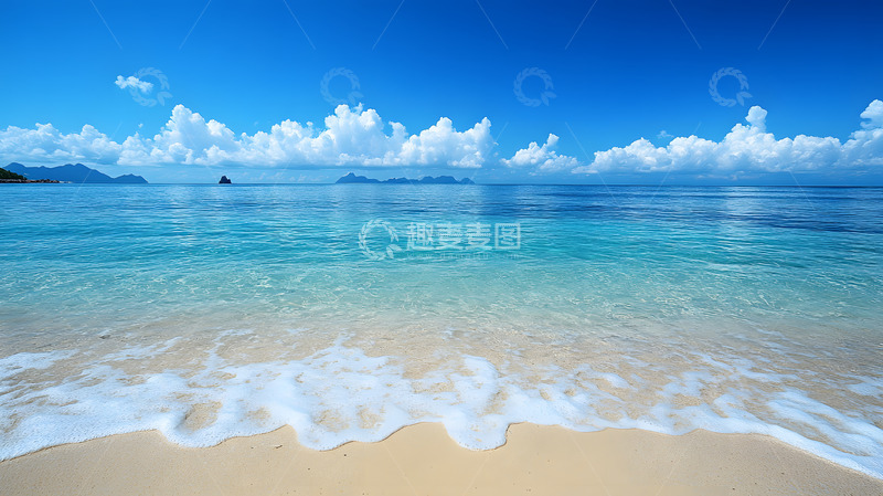 高清大图下载【趣麦麦图】夏天的蓝色大海