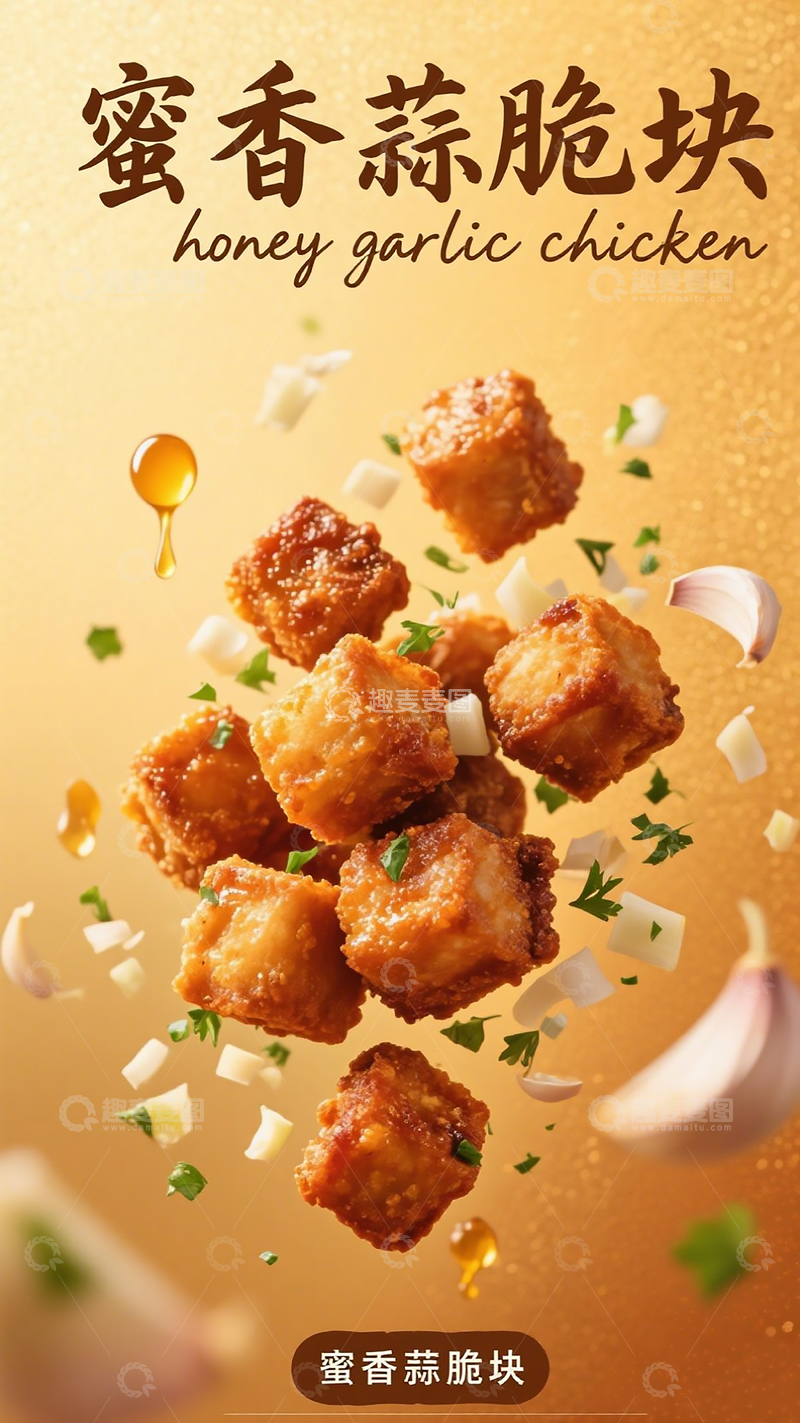 蜜香蒜脆块海报