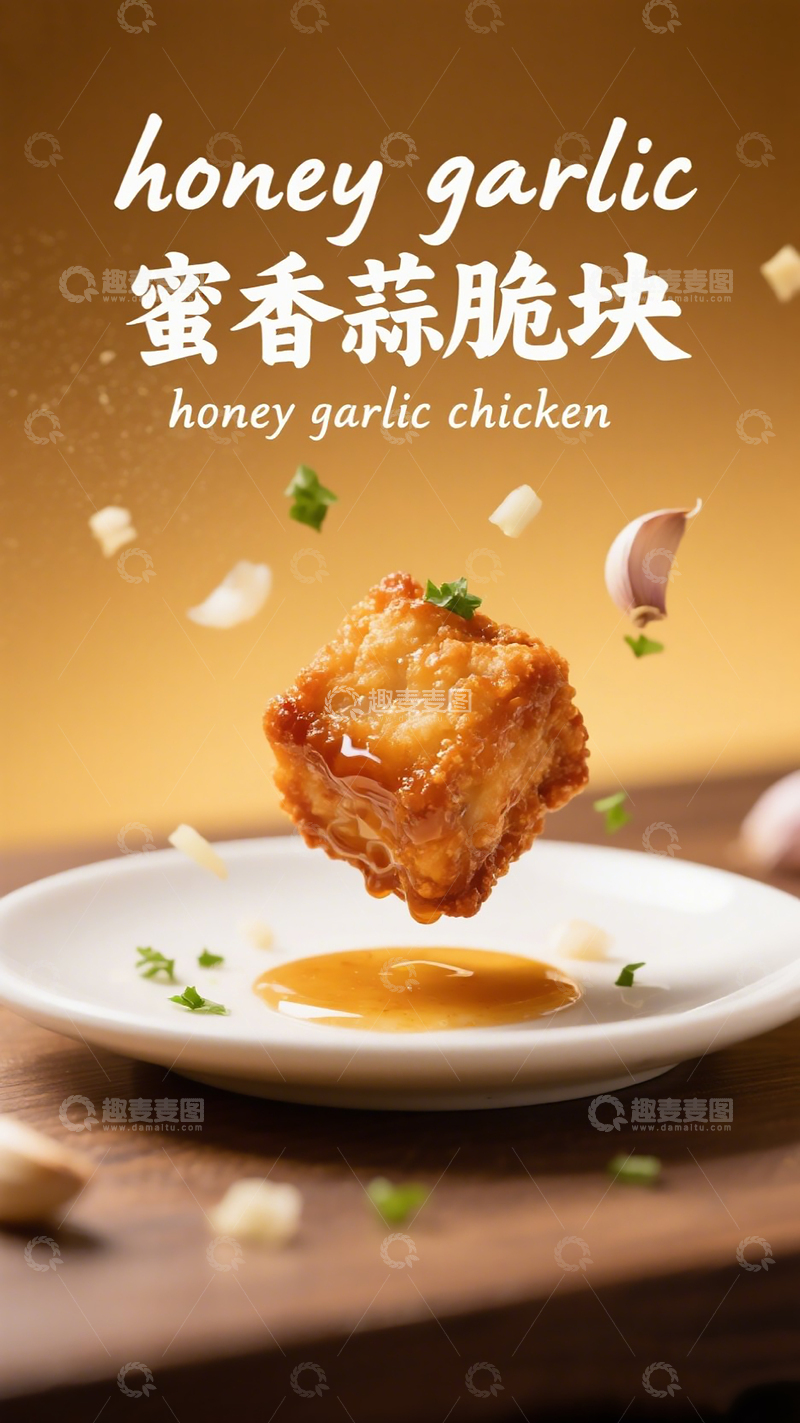 “蜜香蒜脆块”海报