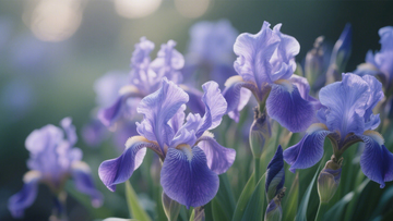 紫色鸢尾花海朦胧景2