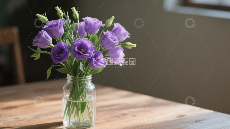 瓶花洋桔梗清新氛围2