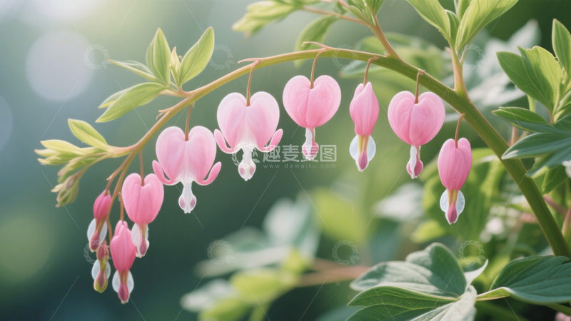 高清大图下载【趣麦麦图】荷包牡丹粉色心形浪漫3