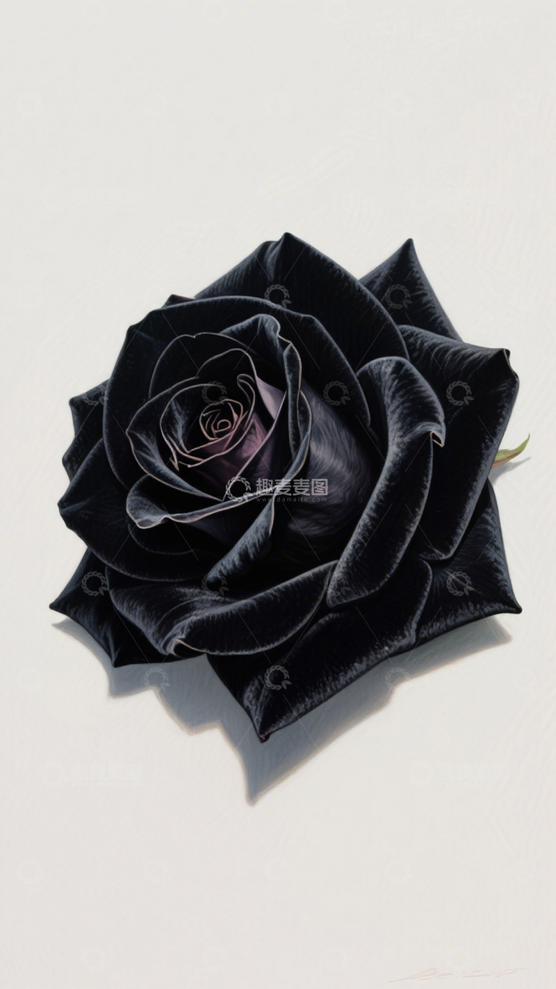 高清大图下载【趣麦麦图】黑玫瑰神秘丝绒之美