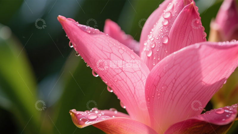 高清大图下载【趣麦麦图】姜荷花水滴清新之姿2