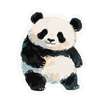 可爱大熊猫幼崽手绘