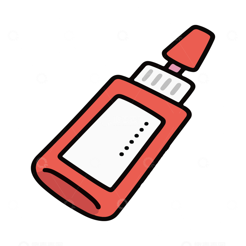 源文件下载【趣麦麦图】强力胶水手工工具手绘插画卡通漫画风格3