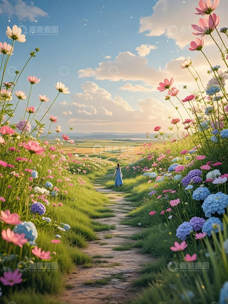 高清大图下载【趣麦麦图】梦幻花园世界