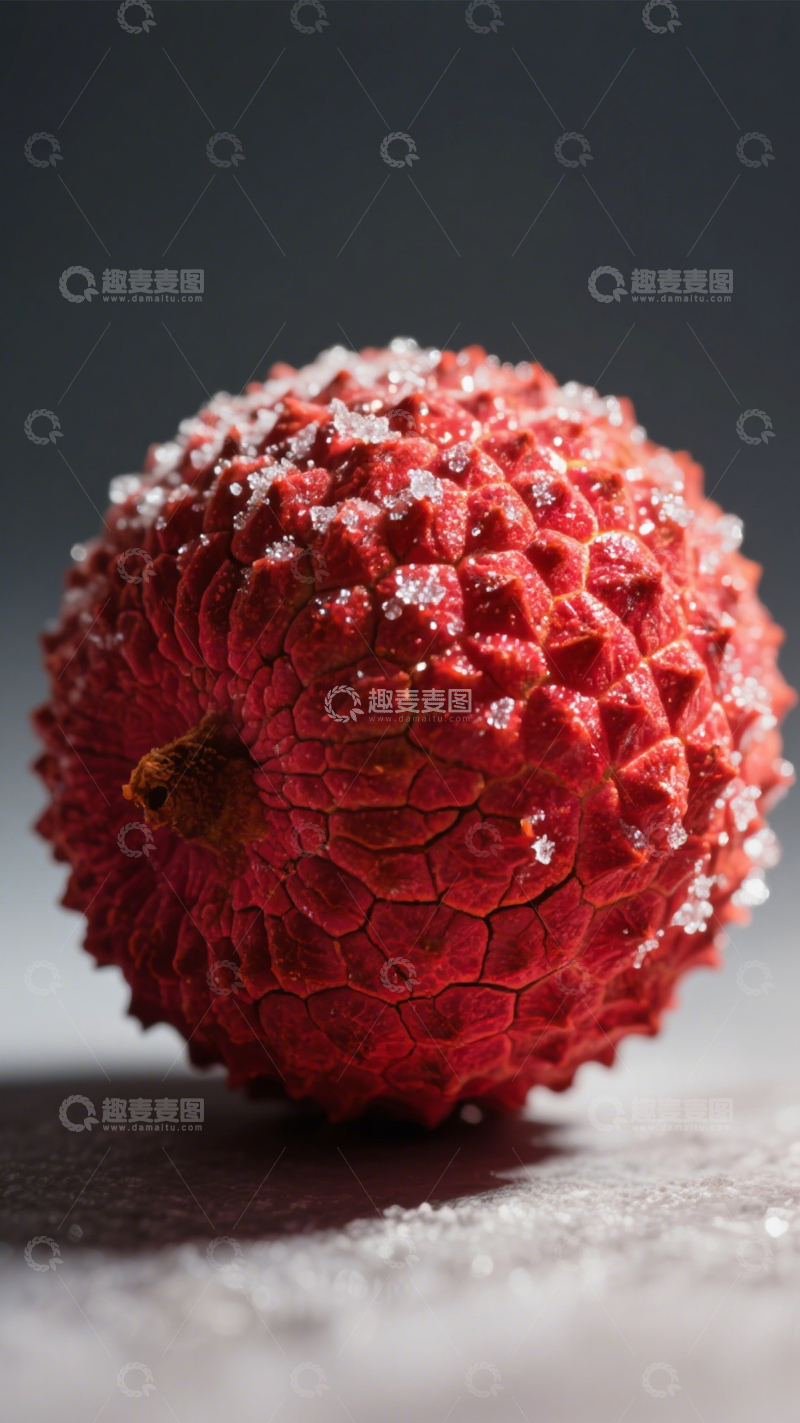 高清大图下载【趣麦麦图】红荔果实裹冰晶