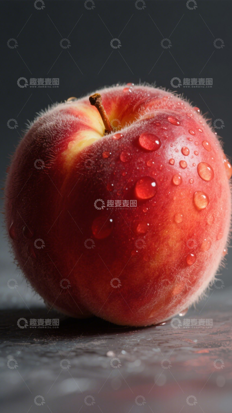 高清大图下载【趣麦麦图】鲜嫩水蜜桃欲滴1