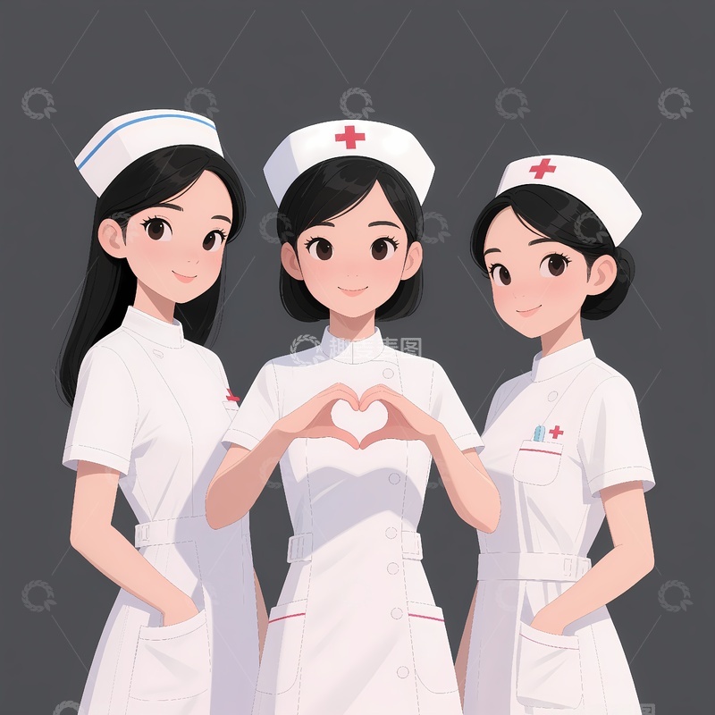 高清大图下载【趣麦麦图】医院护士节护士卡通1