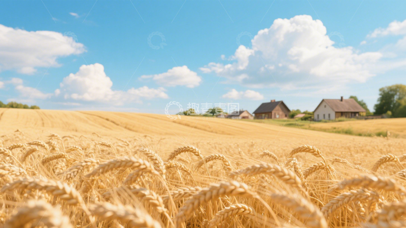 高清大图下载【趣麦麦图】金色麦田丰收