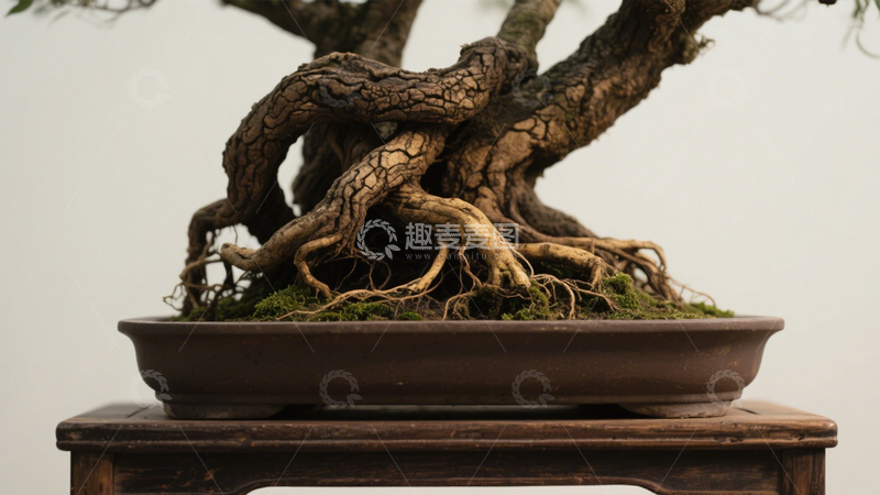 高清大图下载【趣麦麦图】老根艺术盆景3