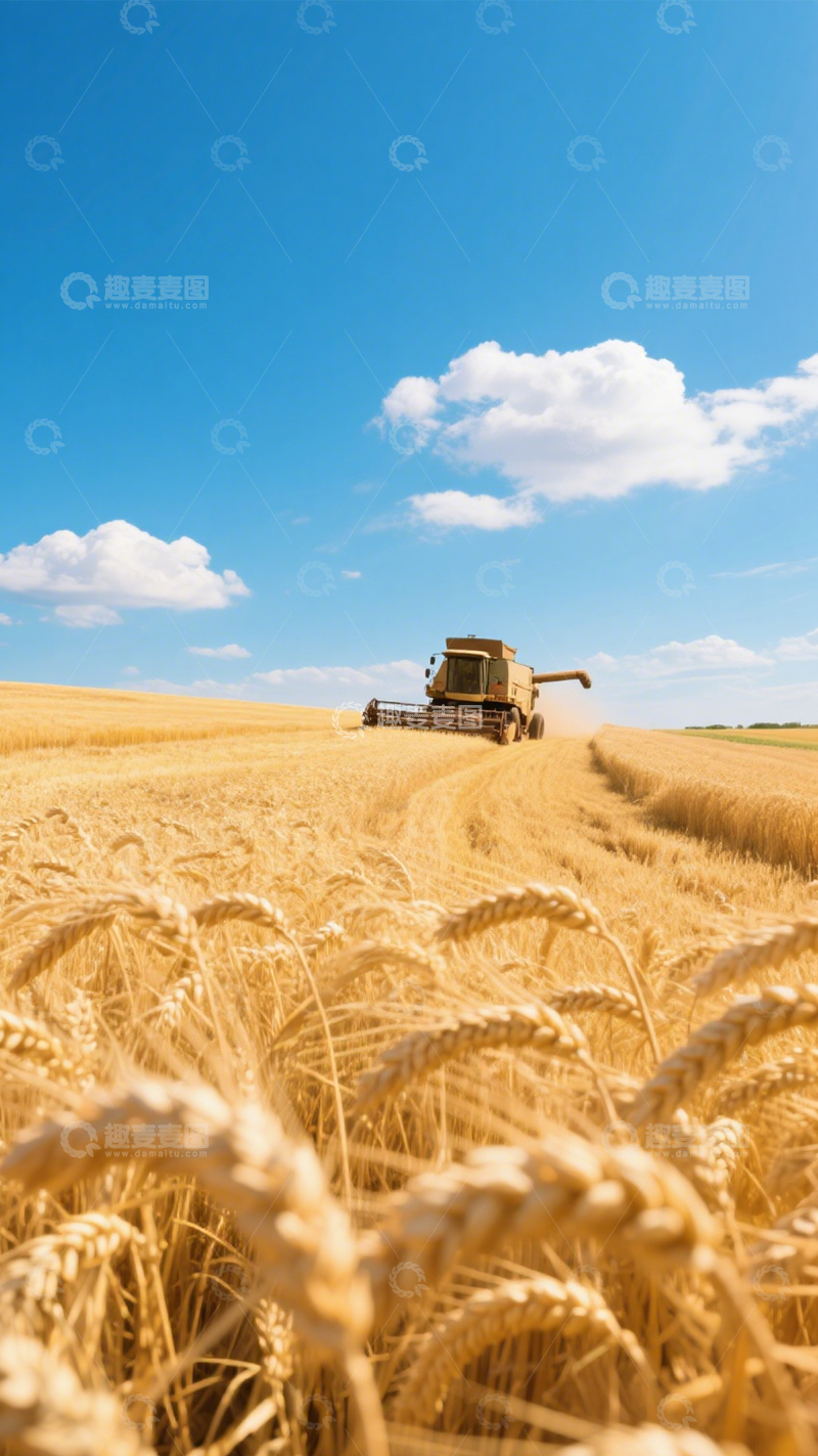 高清大图下载【趣麦麦图】金色麦田丰收1
