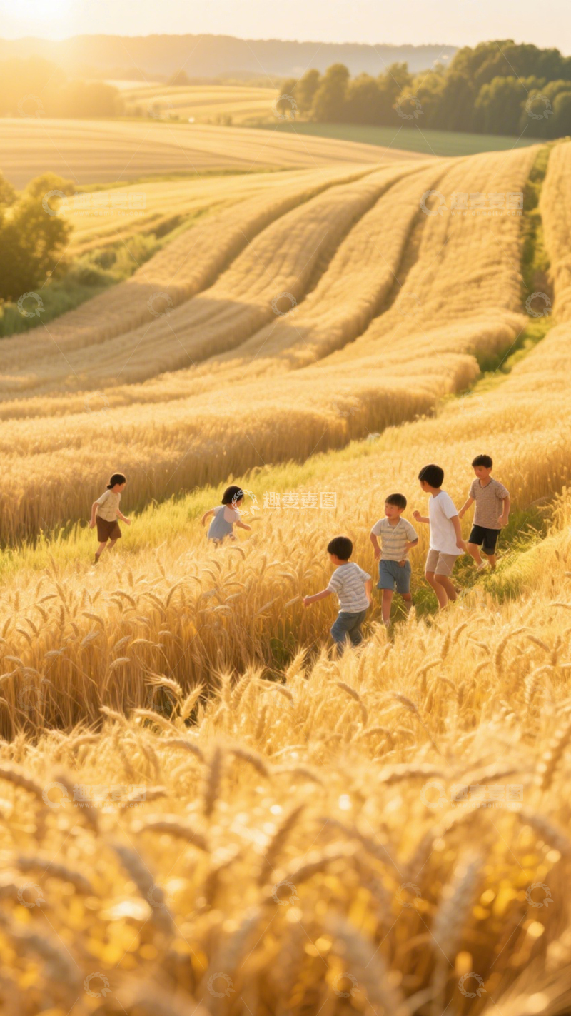 高清大图下载【趣麦麦图】金色麦田丰收2