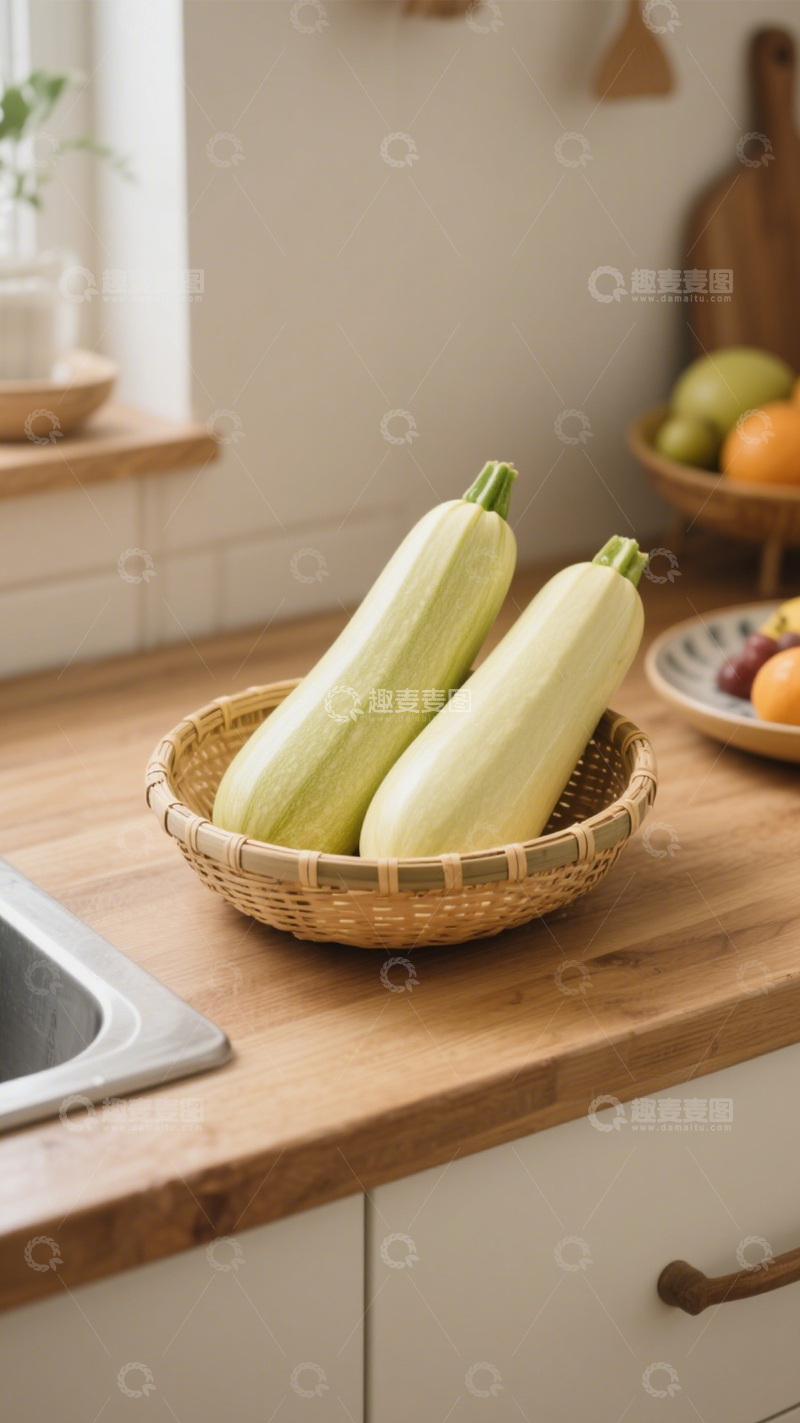 高清大图下载【趣麦麦图】田园鲜西葫芦2
