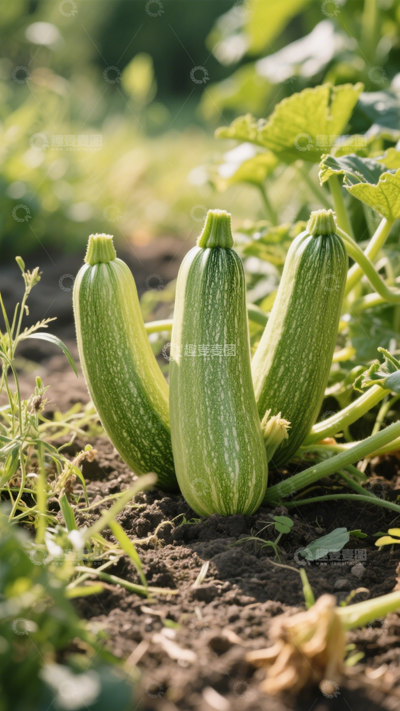 高清大图下载【趣麦麦图】田园鲜西葫芦