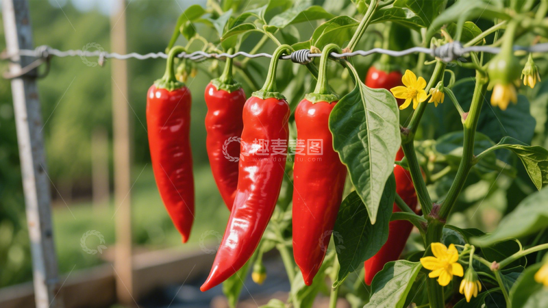 高清大图下载【趣麦麦图】饱满红色尖椒1