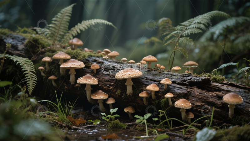 高清大图下载【趣麦麦图】林间菌类鲜蘑菇2