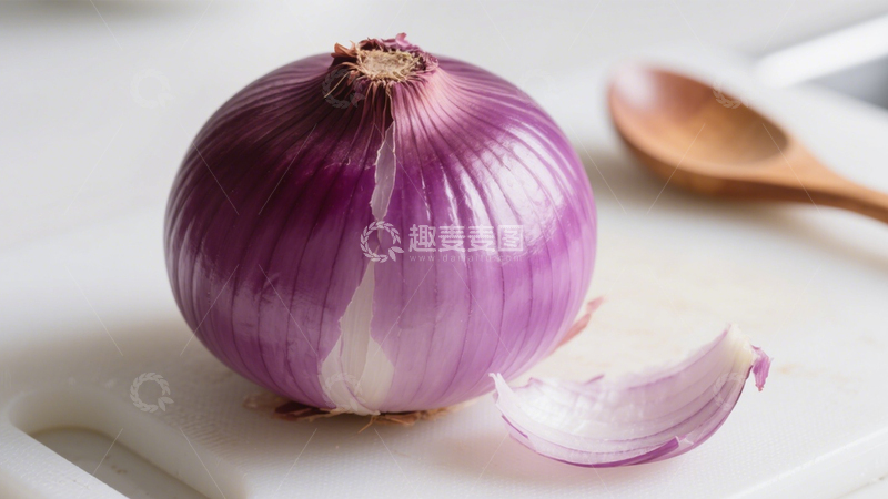 高清大图下载【趣麦麦图】剥开的紫洋葱2