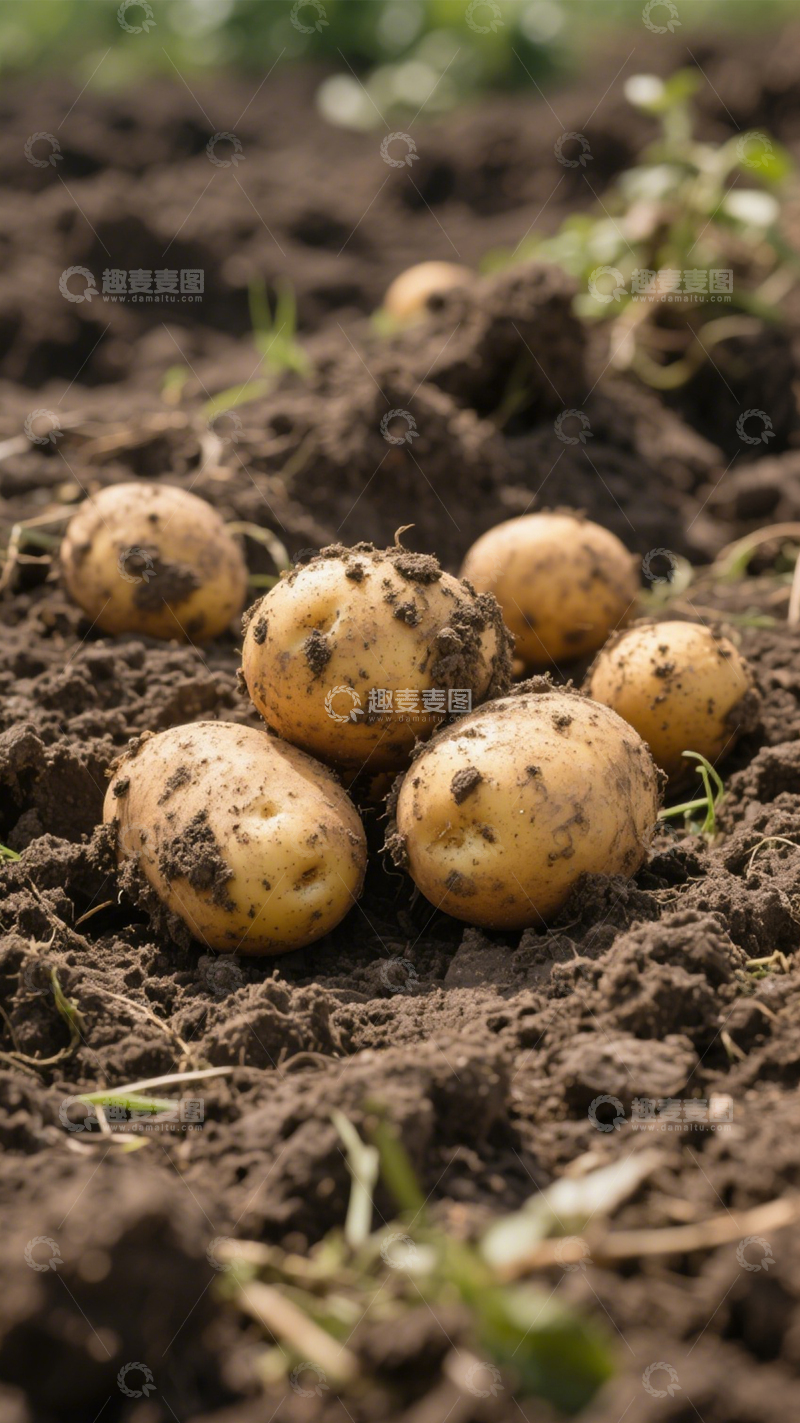 高清大图下载【趣麦麦图】新鲜金黄土豆3